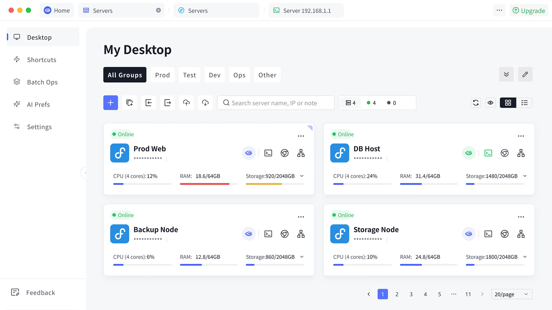 New interface preview: Client